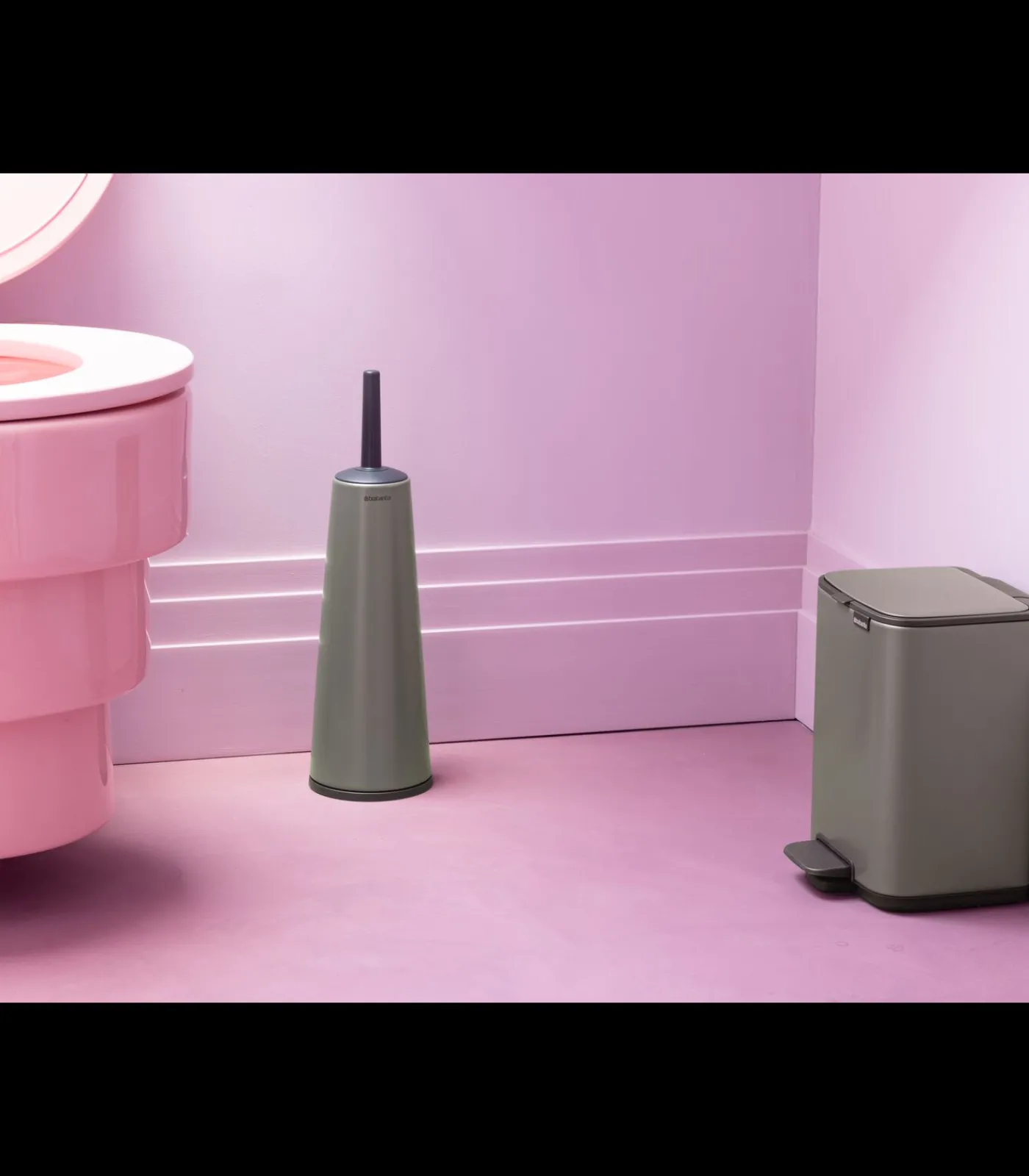 Brabantia Bo Pedaalemmer, 4 liter, stil sluitend, kunststof binnenemmer - Platinum