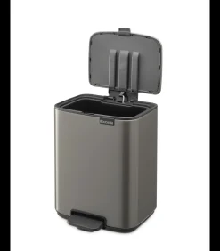 Clearance Bo Pedaalemmer, 7 liter, stil sluitend, kunststof binnenemmer - Platinum Manden En Bakken