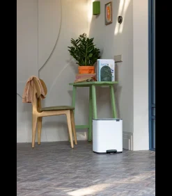 Hot Bo Pedaalemmer, 12 liter, stil sluitend, kunststof binnenemmer - Manden En Bakken