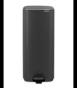Outlet Bo Pedaalemmer, 30 liter, stil sluitend, kunststof binnenemmer - Mineral Infinite Grey Manden En Bakken