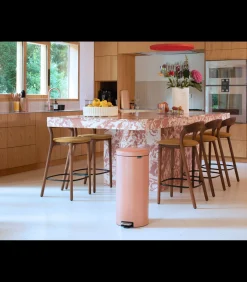 NewIcon Pedaalemmer, 30 liter, kunststof binnenemmer - Warm Copper Manden En Bakken