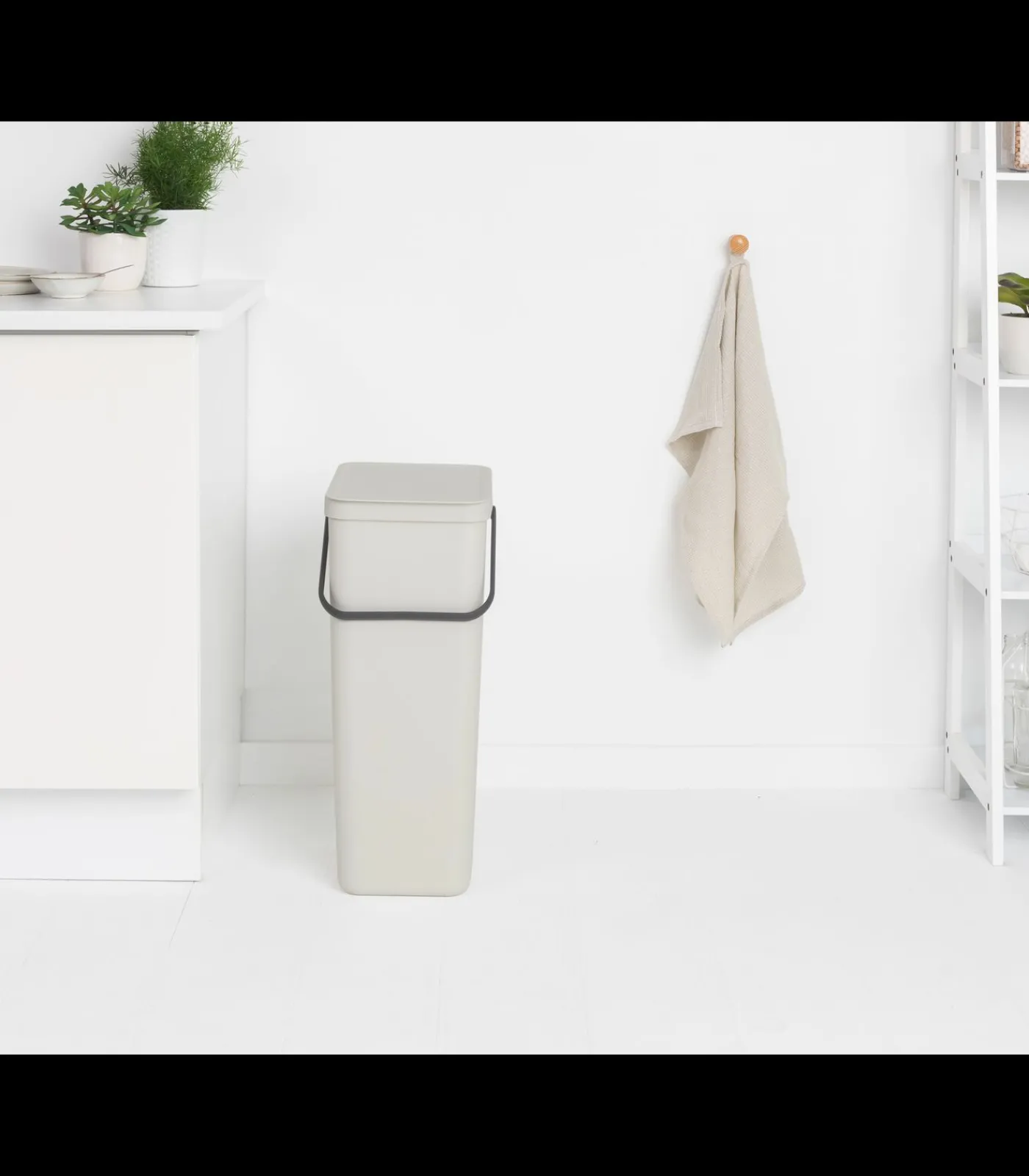 Clearance Sort & Go afvalemmer, 40 liter - Light Grey Manden En Bakken