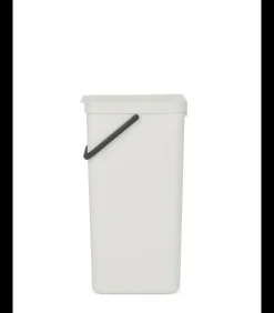 Clearance Sort & Go afvalemmer, 40 liter - Light Grey Manden En Bakken