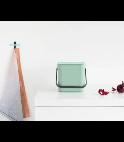 Outlet Sort & Go afvalemmer, 6 liter - Jade Green Manden En Bakken