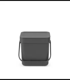 New Sort & Go afvalemmer, 3 liter - Grey Manden En Bakken