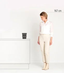 New Sort & Go afvalemmer, 3 liter - Grey Manden En Bakken