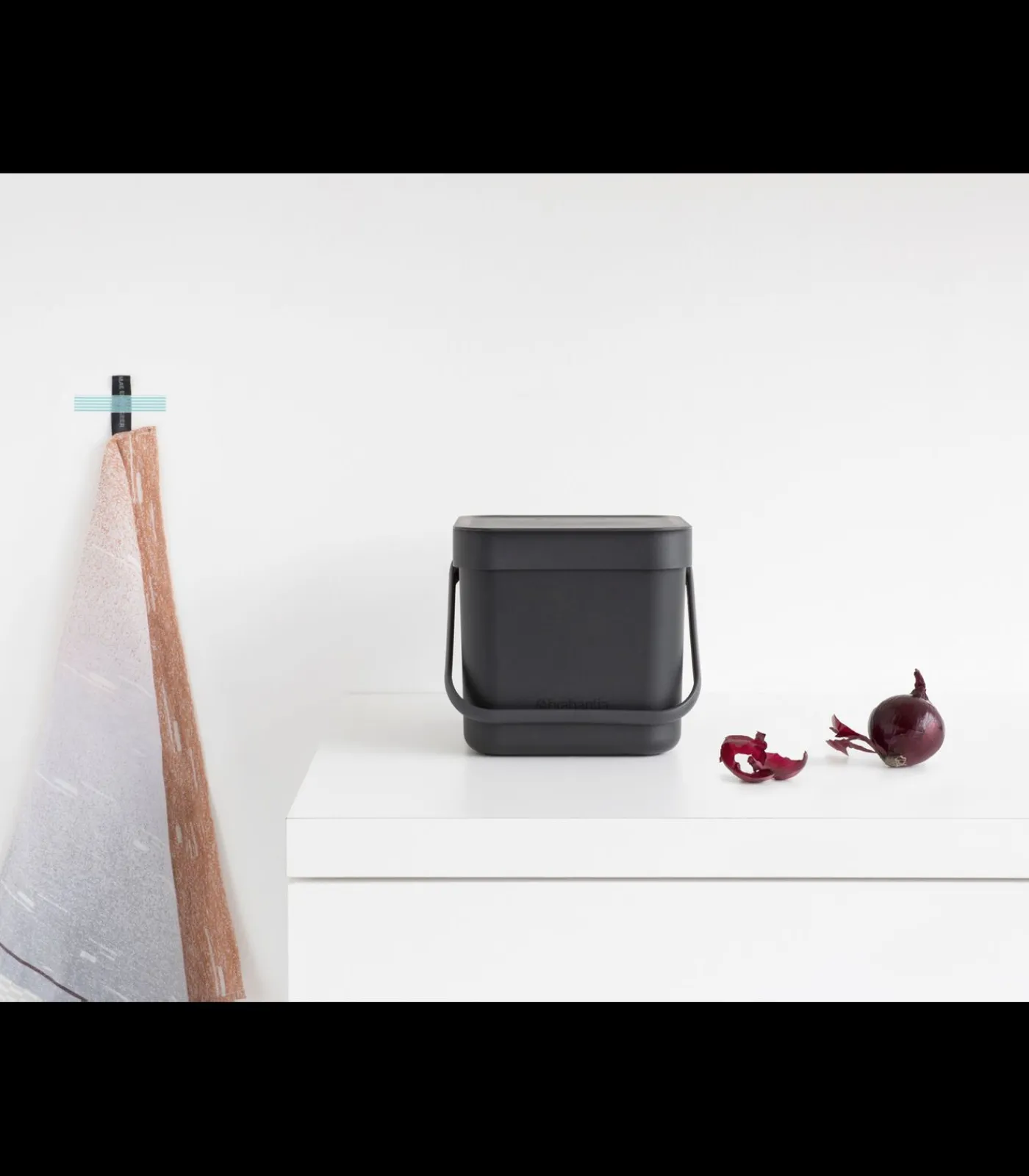 New Sort & Go afvalemmer, 3 liter - Grey Manden En Bakken