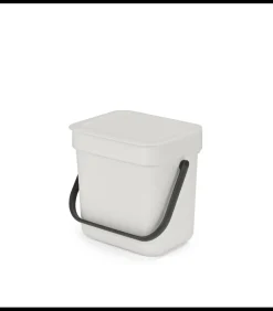 Brabantia Sort & Go afvalemmer, 3 liter - Light Grey