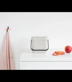 Brabantia Sort & Go afvalemmer, 3 liter - Light Grey