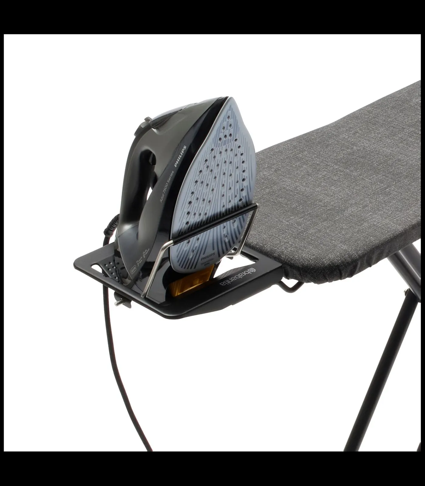 Brabantia Strijkplank A, 110x30 cm, strijkerhouder - Denim Grey