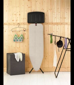 Brabantia Strijkplank B, 124x38 cm, solide stoomunithouder - Denim Grey