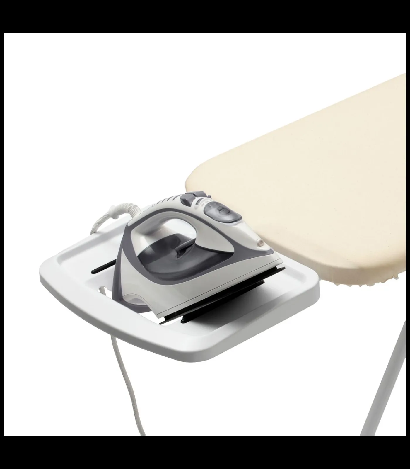 Outlet Strijkplank B, 124x38 cm, solide strijkerhouder - Metallised Wassen & Strijken