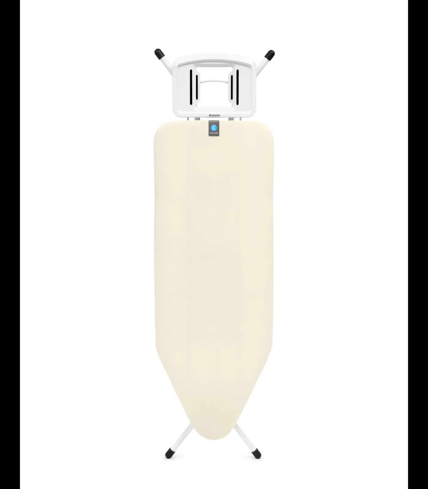 Brabantia Strijkplank C, 124x45 cm, solide strijkerhouder - Ecru
