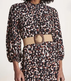 DAMES La Fée Maraboutée Brede beige elastische tailleband