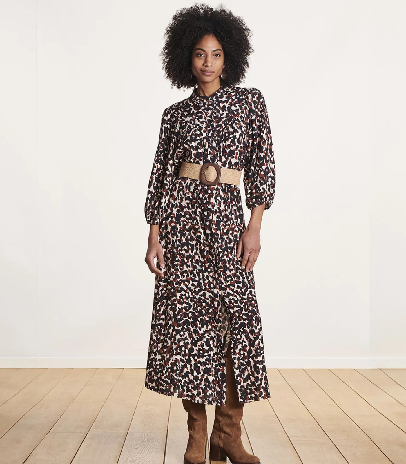 DAMES La Fée Maraboutée Brede beige elastische tailleband