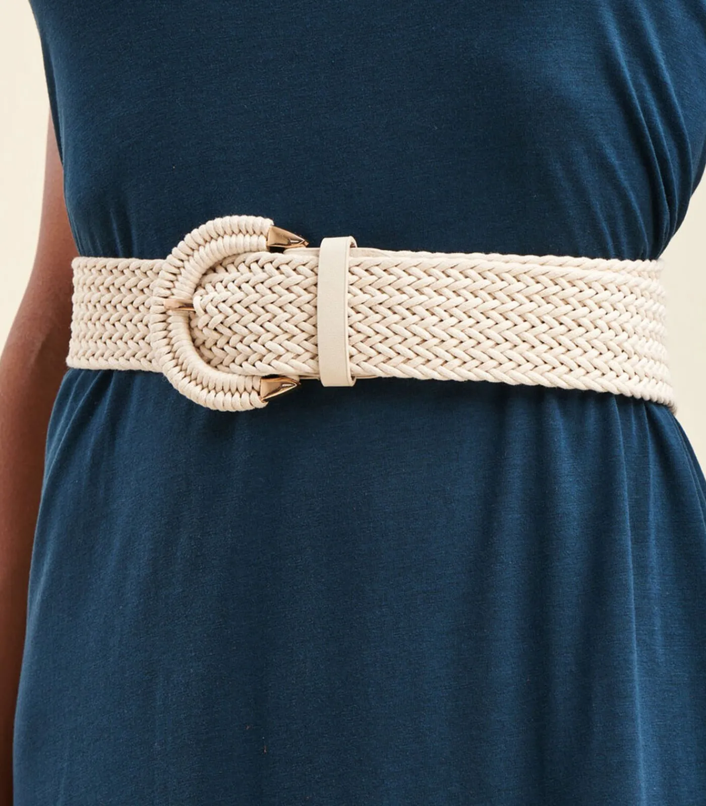 DAMES La Fée Maraboutée Brede gevlochten riem