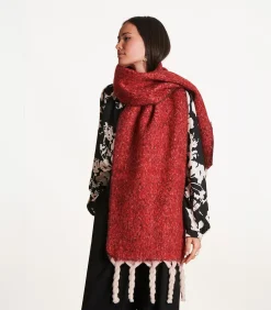 DAMES La Fée Maraboutée Be rode omkeerbare sjaal