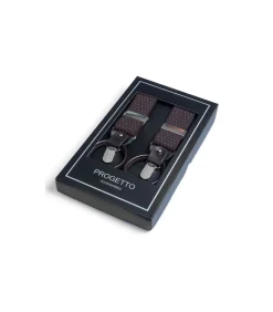 New Bretel bruin stip 35 mm Heren Kostuums & Blazers