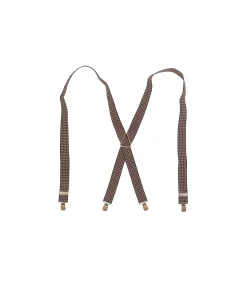 Heren Shirts & co Bretel X pied de poule bruin