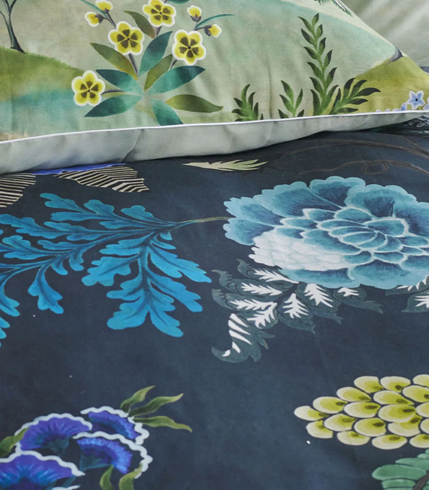 DESIGNERS GUILD Brocart décoratif - Kussensloop in katoen perkal met print
