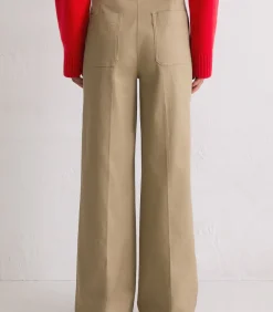 DAMES Marc O'Polo Broek met wijde pijpen