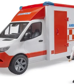 Kinderen Bruder Mercedes Benz ambulance speelgoedauto met licht en geluid