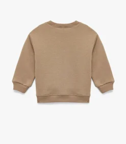 Discount Bruin Baby Sweatshirt Lange Mouwen Leeuwenprint Kinderen Truien & Vesten