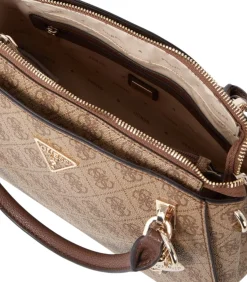 DAMES GUESS Bruin Noelle Handtas Met Afneembare Schouderriem