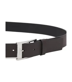 Discount Bruin Riem Met Logo Heren Riemen