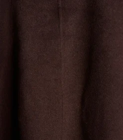 Hot Bruine 3/4 jas met wollen capuchon DAMES Jassen