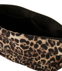 Bruine crossbody tas met luipaard print DAMES Tassen