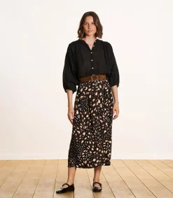 Sale Bruine splitleren riem met doorstiksels DAMES Riemen