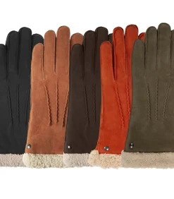 DAMES ISOTONER Bruine suède dameshandschoenen