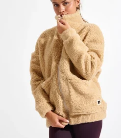 Discount kleurig bouclé fleecejack CARNIGHT SAIKO DAMES Jassen