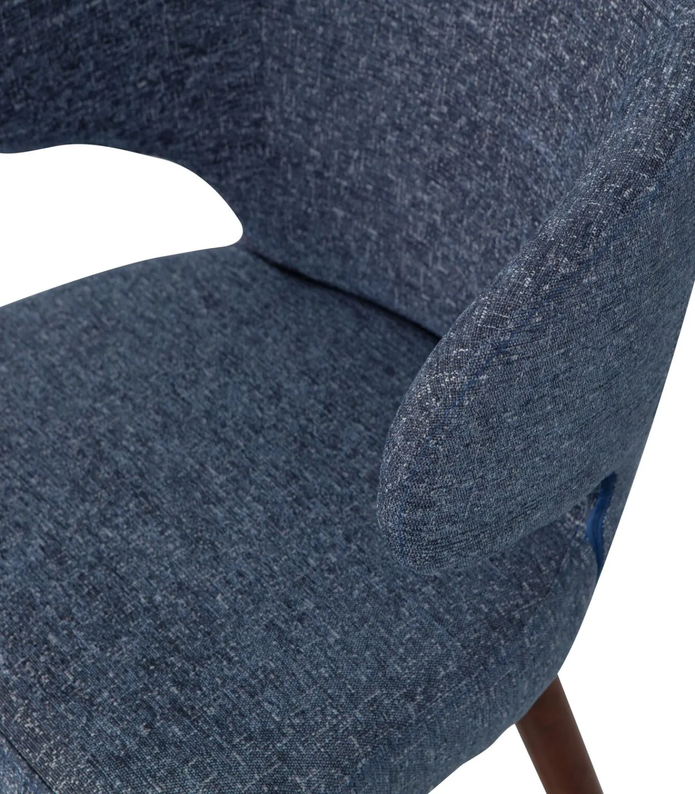 VTwonen Cape Eetkamerstoelen - Stof - Blauw - Set van 6