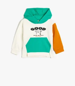 Sale Capuchon kraag geborduurd Sweatshirt Kinderen Truien & Vesten