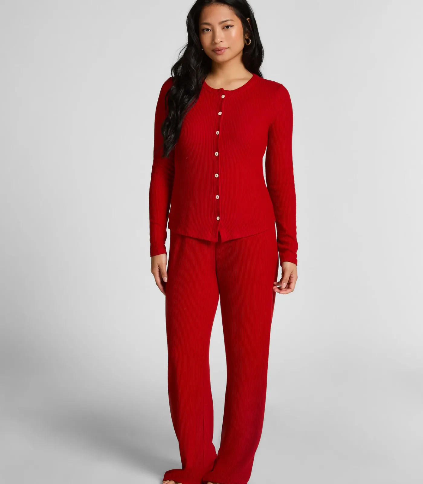 Hot CARDIGAN LS BRUSHED JERSEY RIB DAMES Nachtmode