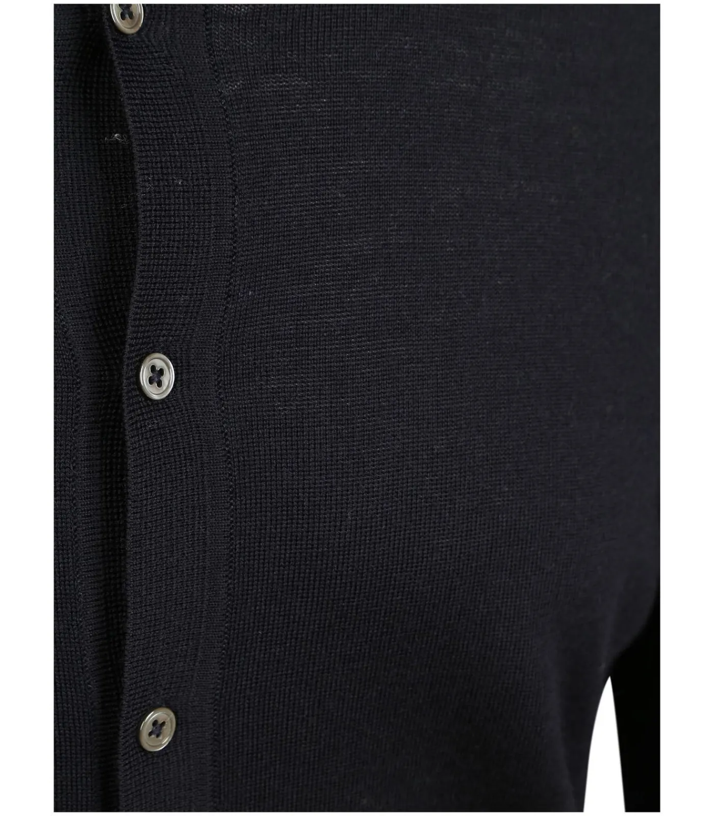 Heren Suitable Cardigan Shirt Merino Navy