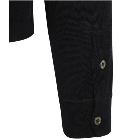 Heren Suitable Cardigan Shirt Merino Navy