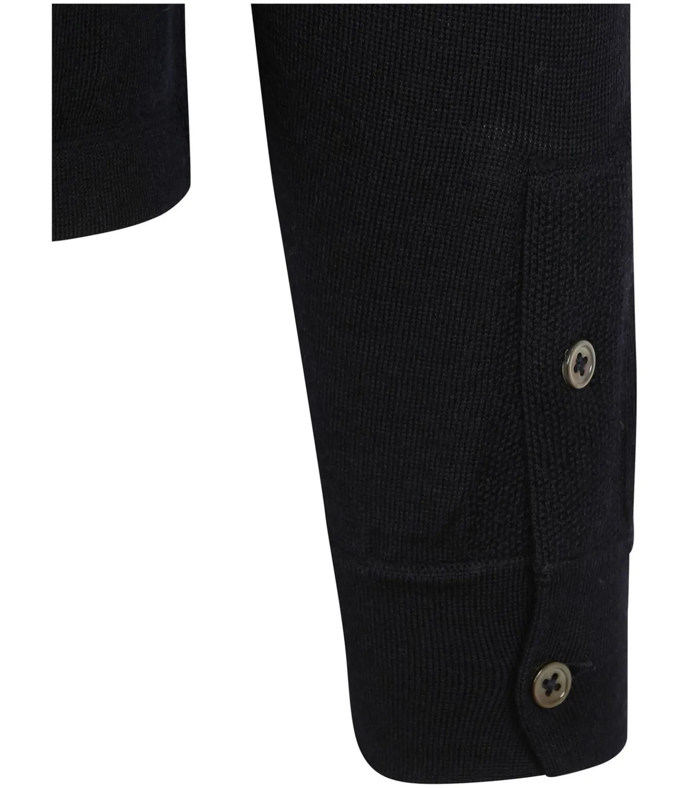 Heren Suitable Cardigan Shirt Merino Navy