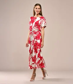 Carissa Print Rok Rood / Wit DAMES Rokken