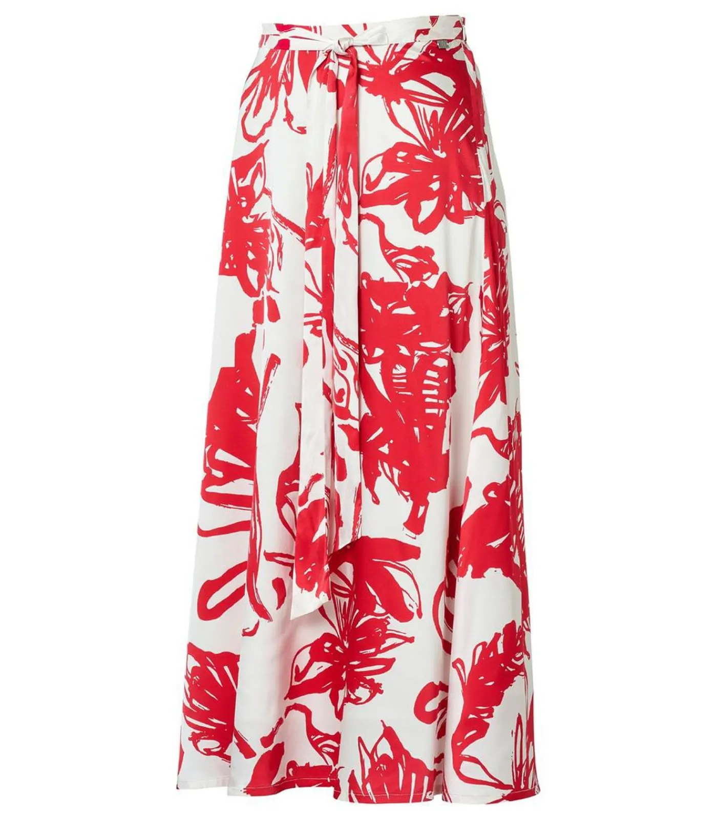 Carissa Print Rok Rood / Wit DAMES Rokken