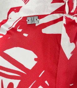 Carissa Print Rok Rood / Wit DAMES Rokken