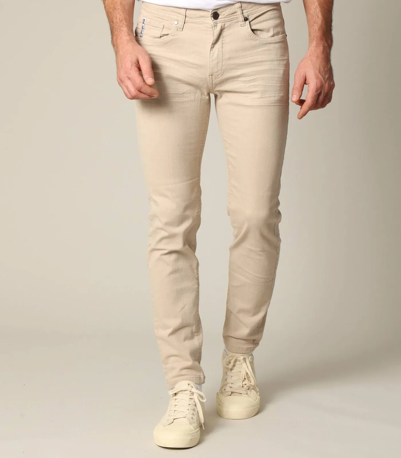 Online CARLOS - Grijze denimbroek met ritssluiting Heren Jeans