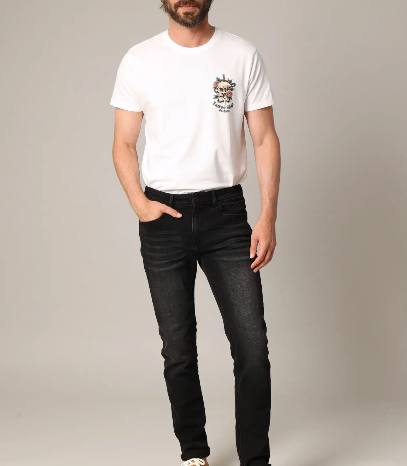 Clearance CARLOS - Moderne en comfortabele slim-fit jeans met gewassen effect Heren Jeans