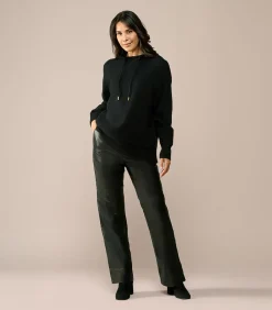 Clearance Caroline Tensen Canora Hoodie Zwart DAMES Truien & Cardigans