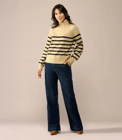 DAMES Mart Visser Caroline Tensen Danville Streep Trui Zand/Zwart