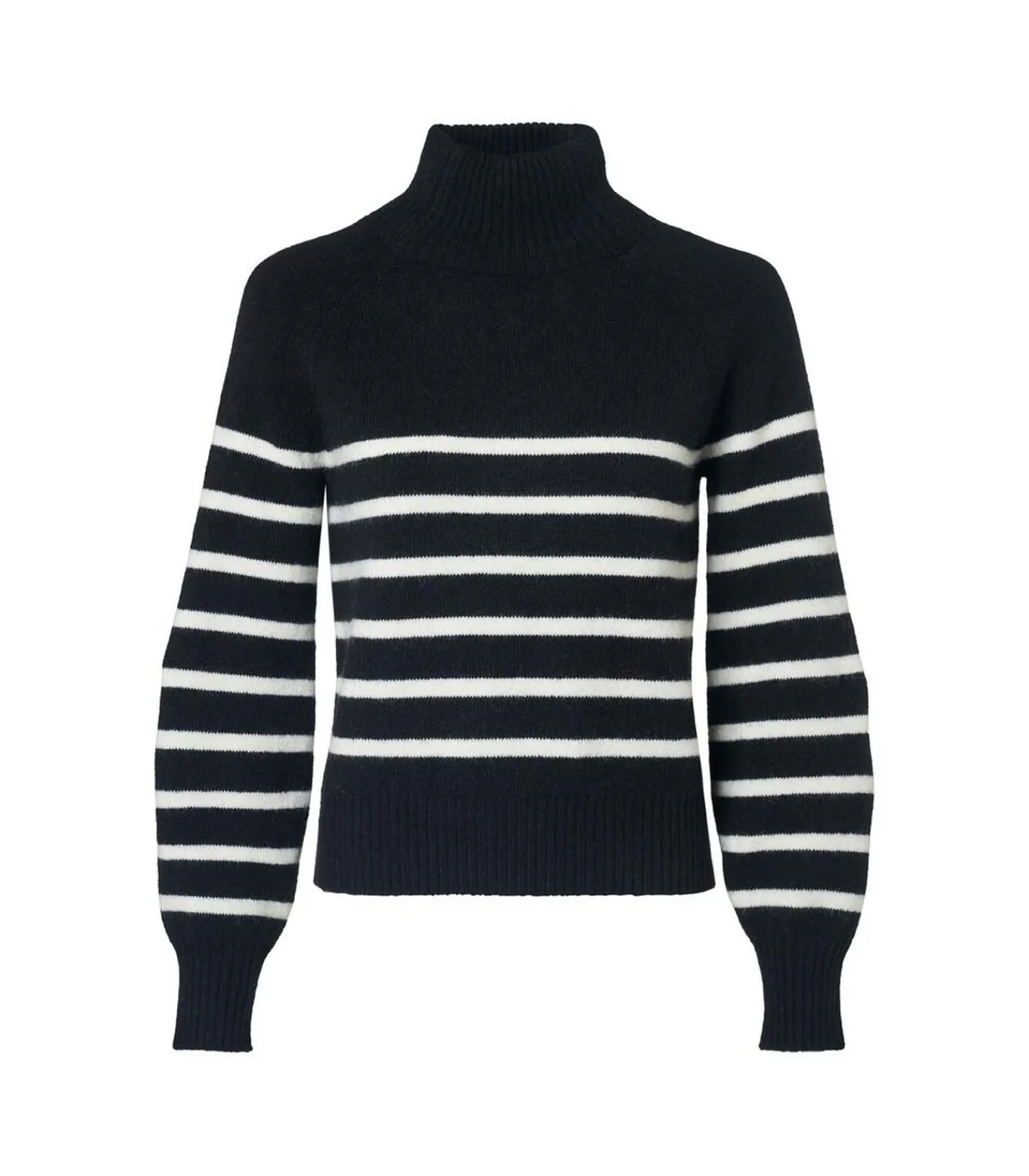 Discount Caroline Tensen Danville Streep Trui Zwart / Wit DAMES Truien & Cardigans