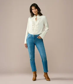 DAMES Mart Visser Caroline Tensen Detroit Broek Medium Blauw Denim