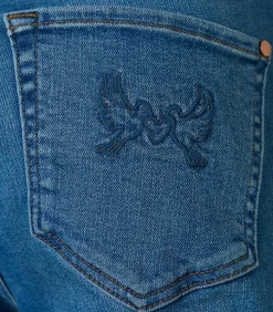 DAMES Mart Visser Caroline Tensen Detroit Broek Medium Blauw Denim